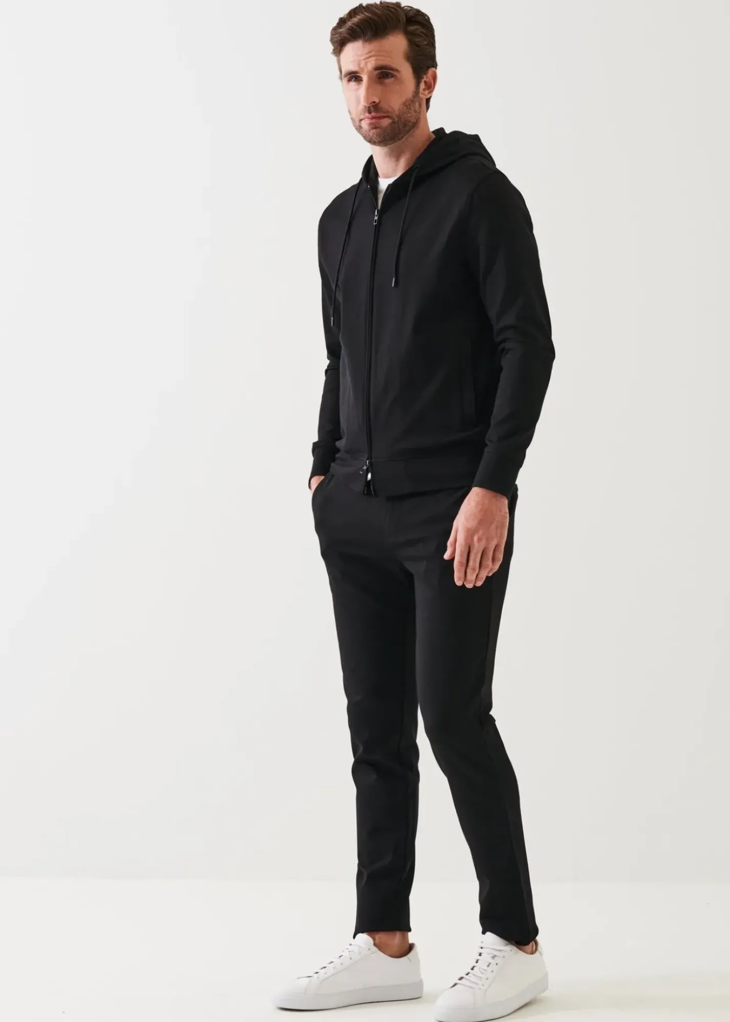 PATRICK ASSARAF Active Full Zip Hoodie|Men Sweatshirts & Hoodies