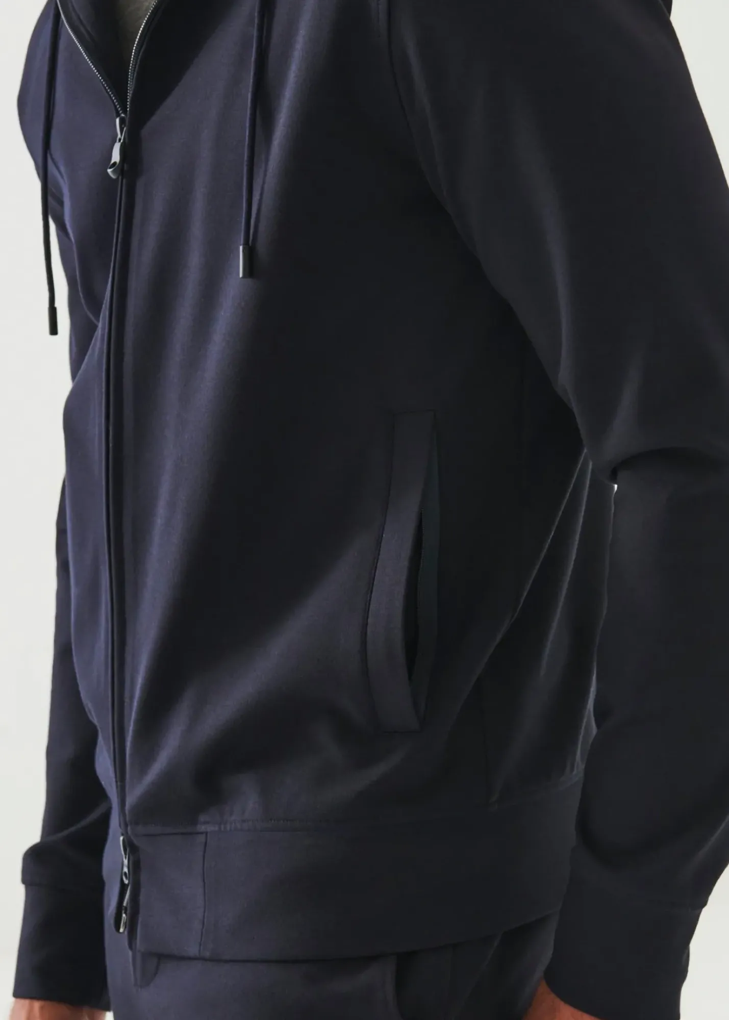 PATRICK ASSARAF Active Full Zip Hoodie|Men Sweatshirts & Hoodies