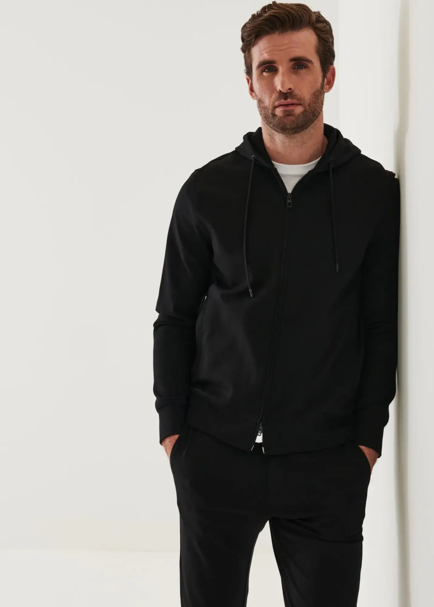 PATRICK ASSARAF Active Full Zip Hoodie|Men Sweatshirts & Hoodies