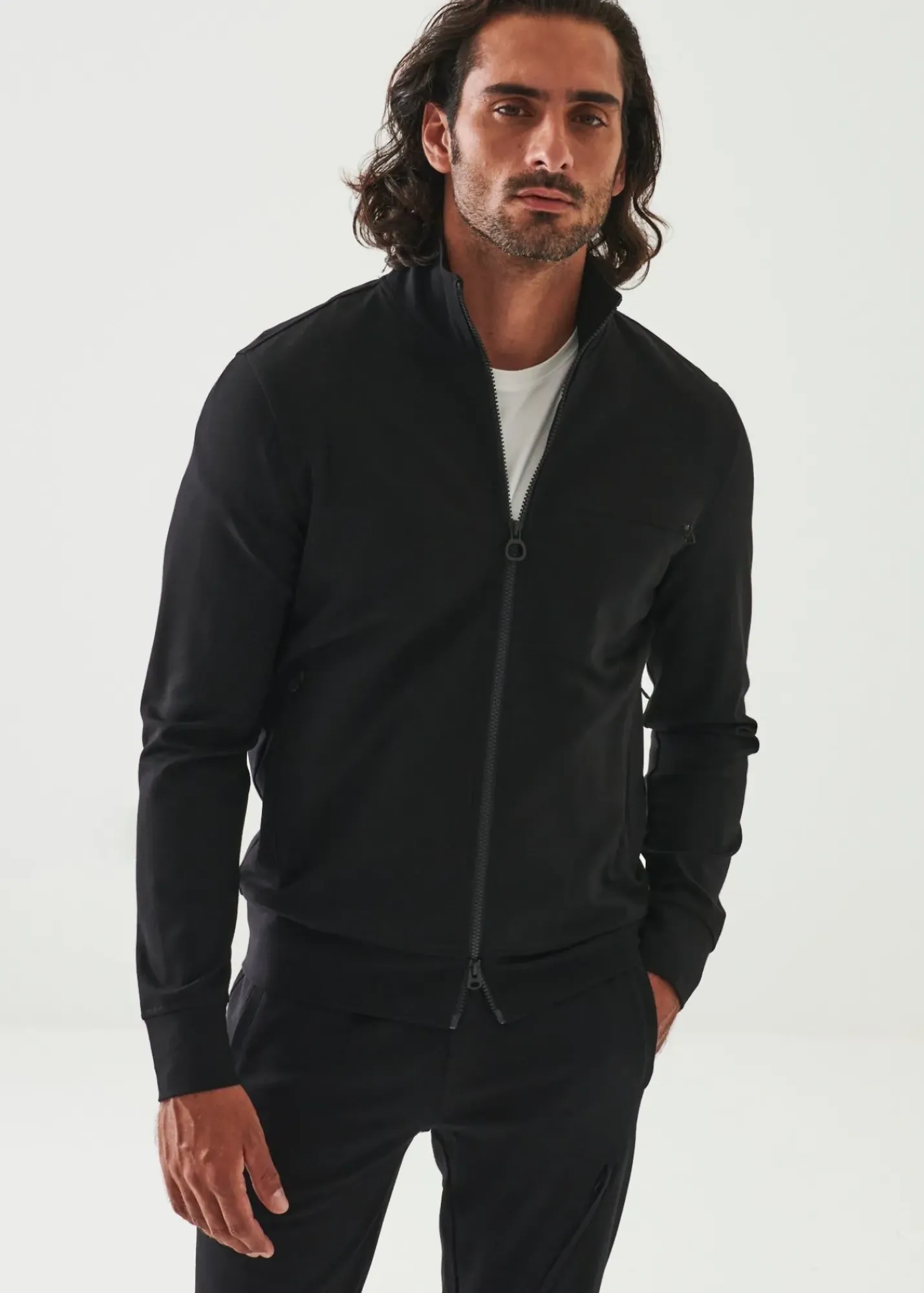 PATRICK ASSARAF Active Full Zip Track Jacket|Men Outerwear