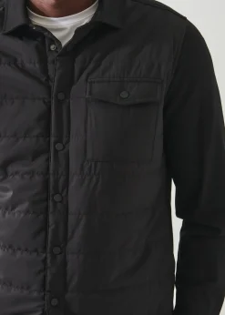 PATRICK ASSARAF Active Quilted Shirt Jacket|Men Outerwear