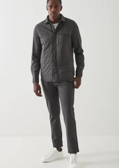 PATRICK ASSARAF Active Quilted Shirt Jacket|Men Outerwear