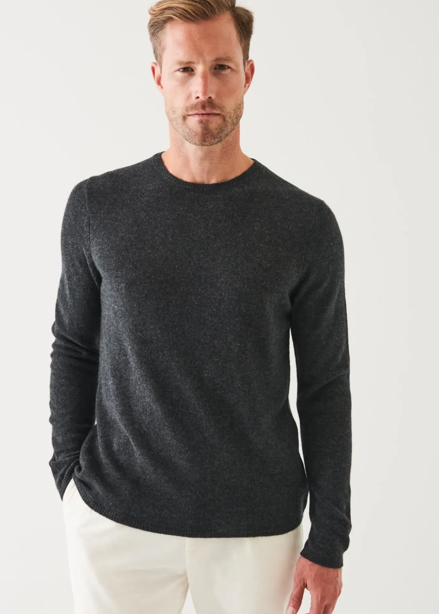 PATRICK ASSARAF Air Cashmere Sweater|Men Knitwear