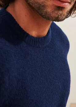 PATRICK ASSARAF Boucle Merino Crewneck|Men Knitwear