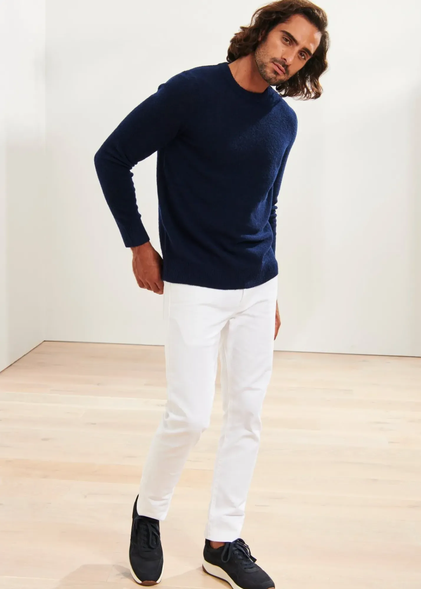 PATRICK ASSARAF Boucle Merino Crewneck|Men Knitwear