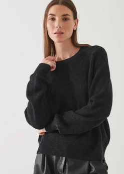 PATRICK ASSARAF Boyfriend Raglan Crewneck|Women Knitwear