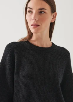 PATRICK ASSARAF Boyfriend Raglan Crewneck|Women Knitwear