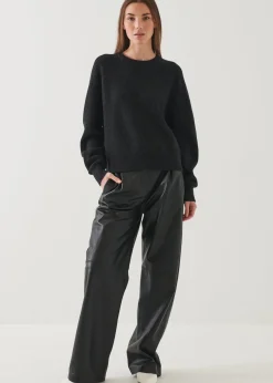 PATRICK ASSARAF Boyfriend Raglan Crewneck|Women Knitwear