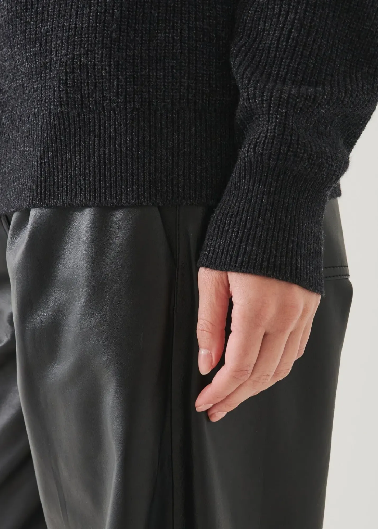 PATRICK ASSARAF Boyfriend Ribbed Turtleneck|Women Knitwear