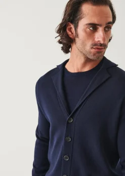 PATRICK ASSARAF Button-Up Double Face Jacket|Men Knitwear