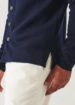 PATRICK ASSARAF Button-Up Double Face Jacket|Men Knitwear