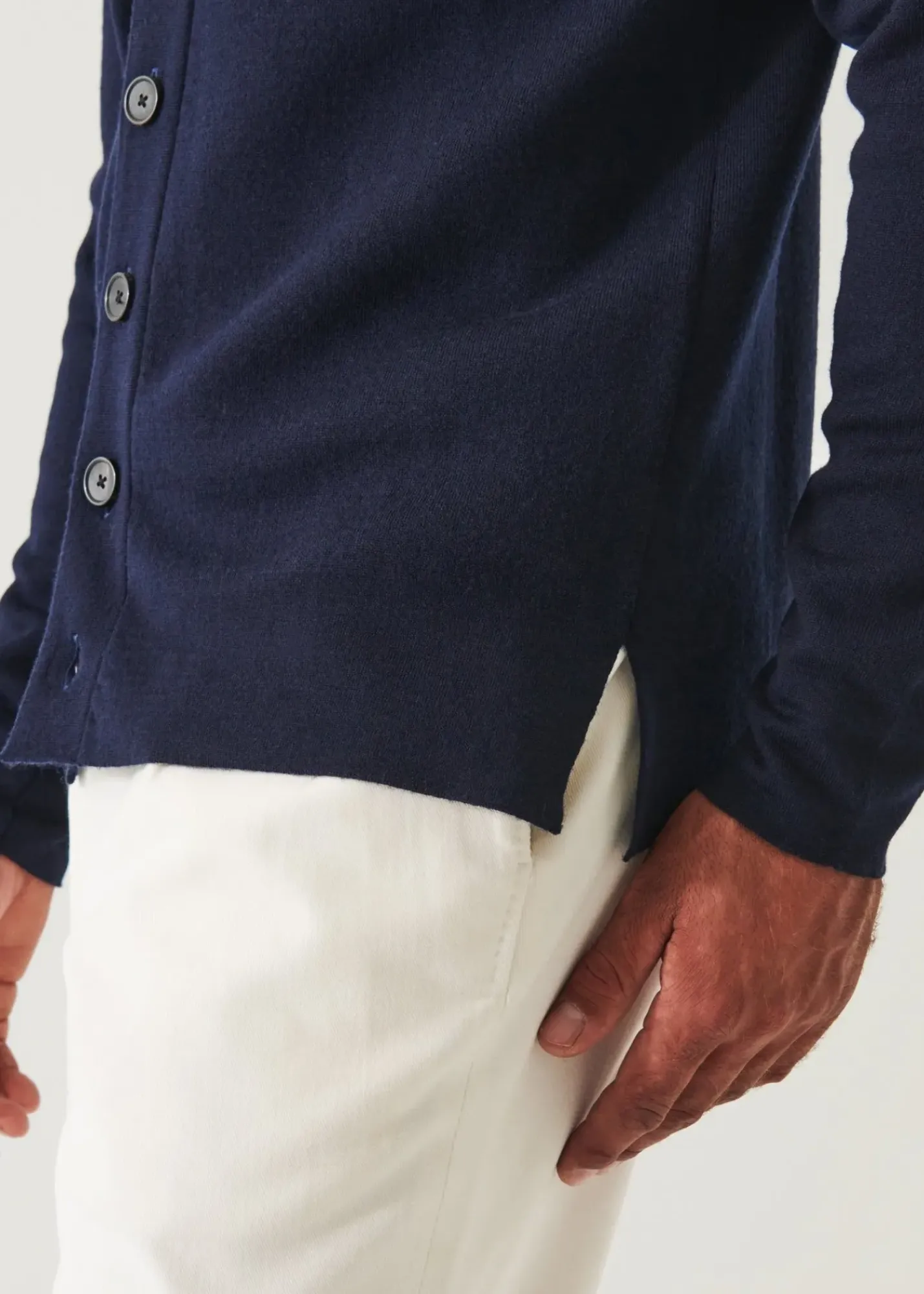 PATRICK ASSARAF Button-Up Double Face Jacket|Men Knitwear