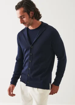 PATRICK ASSARAF Button-Up Double Face Jacket|Men Knitwear