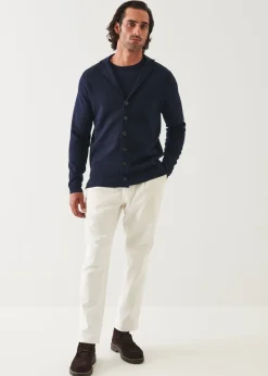 PATRICK ASSARAF Button-Up Double Face Jacket|Men Knitwear