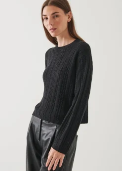 PATRICK ASSARAF Cable Knit Crewneck|Women Knitwear