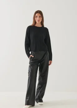 PATRICK ASSARAF Cable Knit Crewneck|Women Knitwear