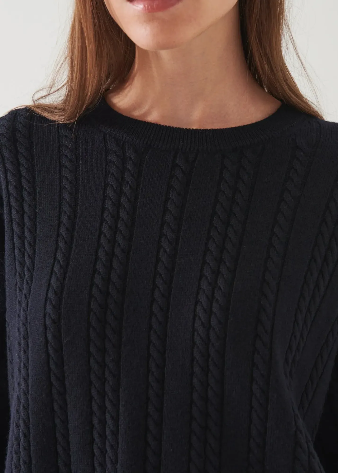 PATRICK ASSARAF Cable Knit Crewneck|Women Knitwear