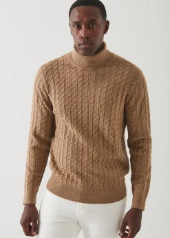 PATRICK ASSARAF Cable Knit Turtleneck|Men Knitwear