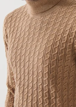 PATRICK ASSARAF Cable Knit Turtleneck|Men Knitwear