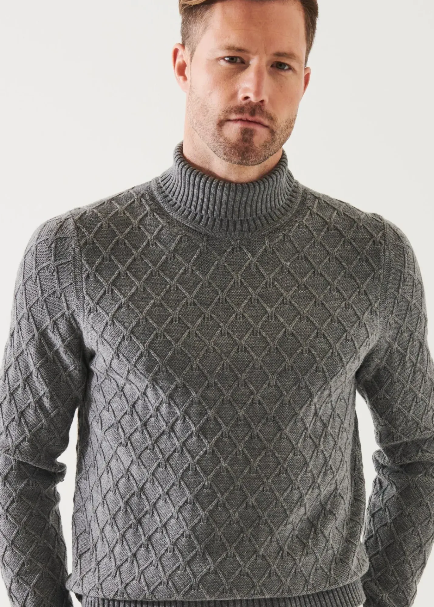 PATRICK ASSARAF Cable Knit Turtleneck|Men Knitwear