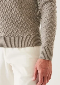 PATRICK ASSARAF Cable Turtleneck|Men Knitwear