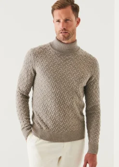 PATRICK ASSARAF Cable Turtleneck|Men Knitwear