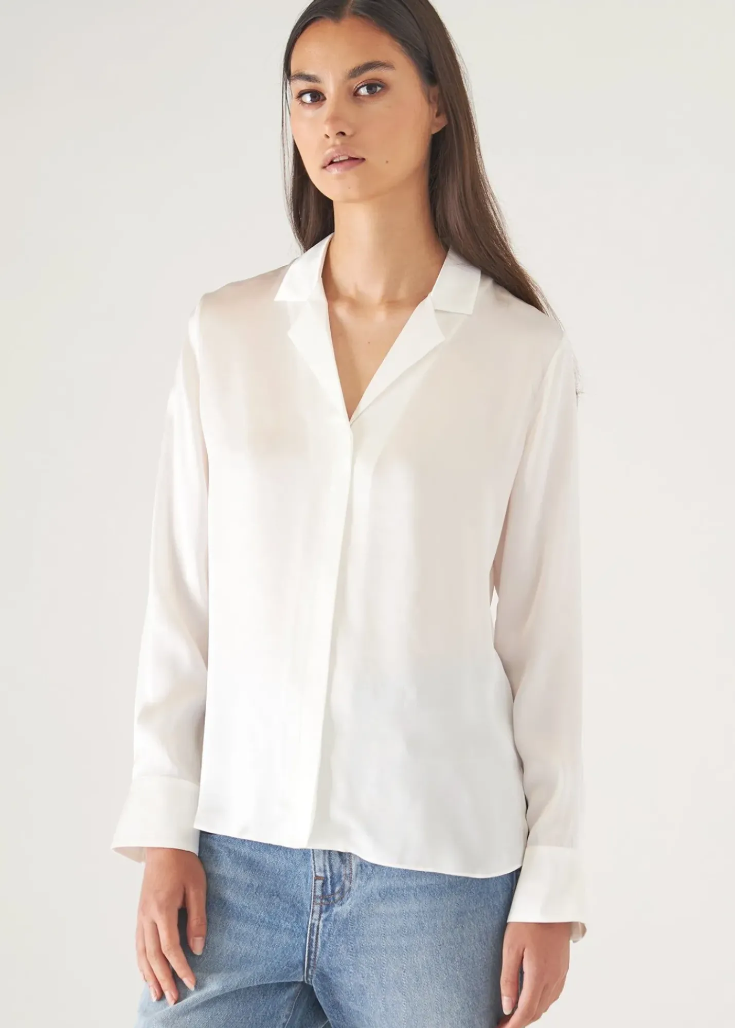 PATRICK ASSARAF Camp Collar Silk Shirt|Women Shirts