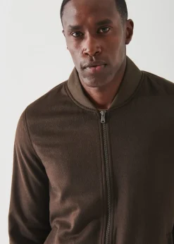 PATRICK ASSARAF Cashmere Baseball Bomber|Men Outerwear