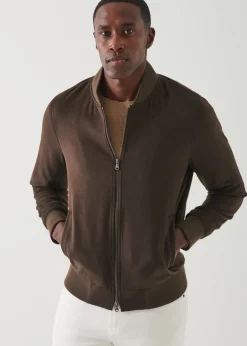 PATRICK ASSARAF Cashmere Baseball Bomber|Men Outerwear