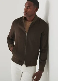 PATRICK ASSARAF Cashmere Baseball Bomber|Men Outerwear