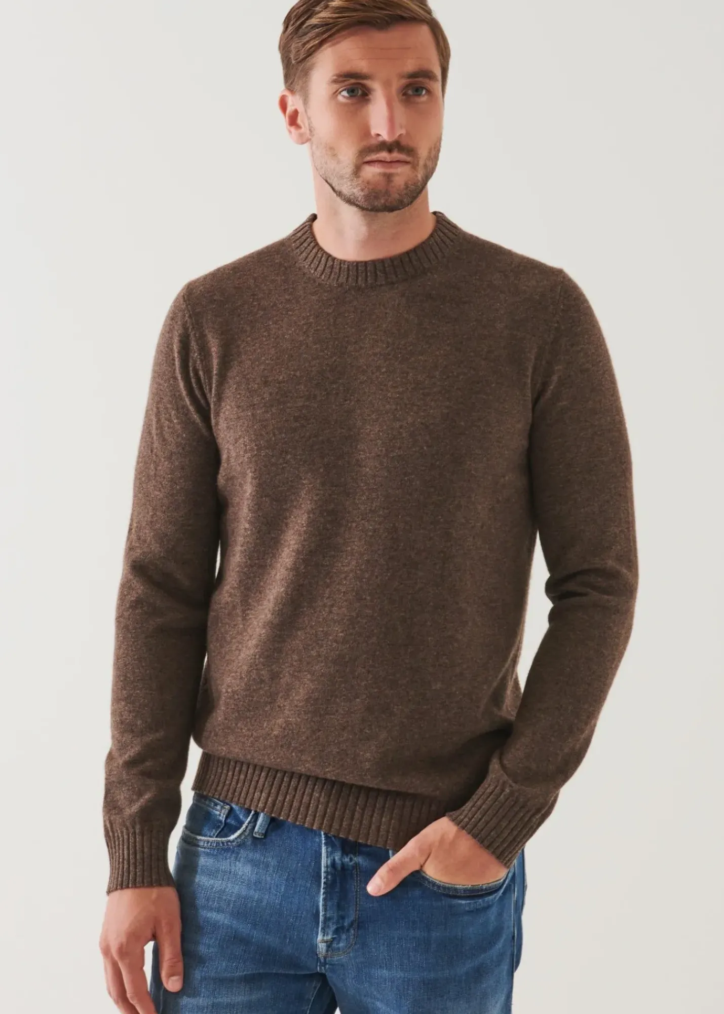 PATRICK ASSARAF Cashmere Blend Crewneck|Men Knitwear