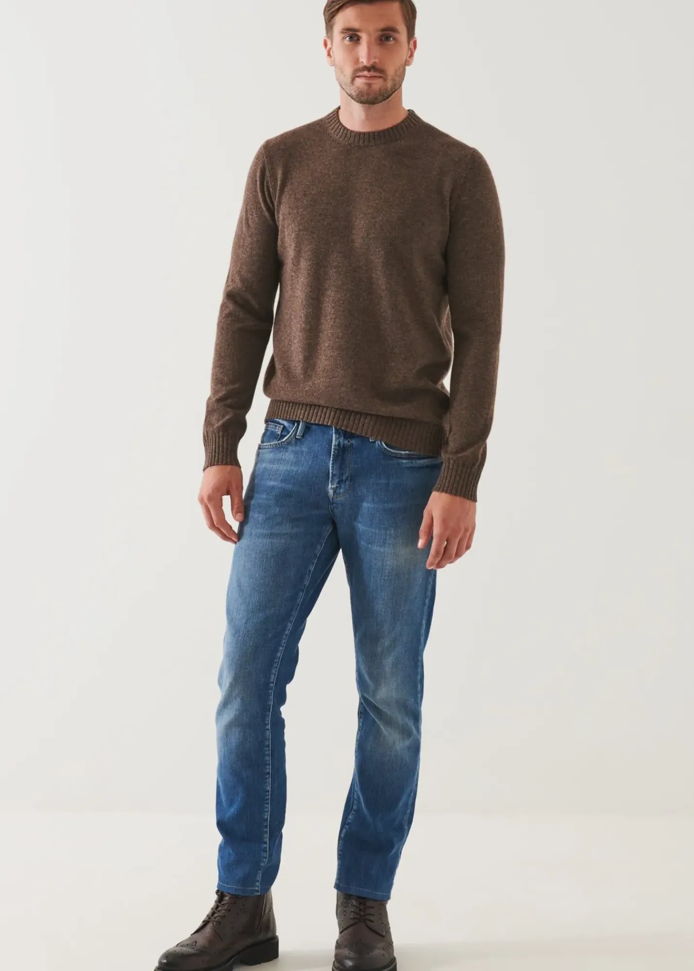 PATRICK ASSARAF Cashmere Blend Crewneck|Men Knitwear