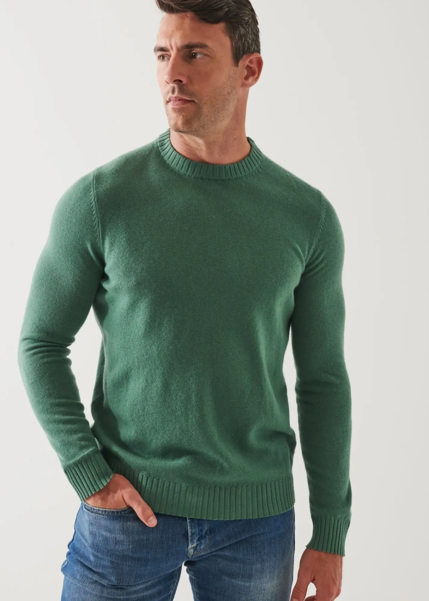 PATRICK ASSARAF Cashmere Blend Crewneck|Men Knitwear