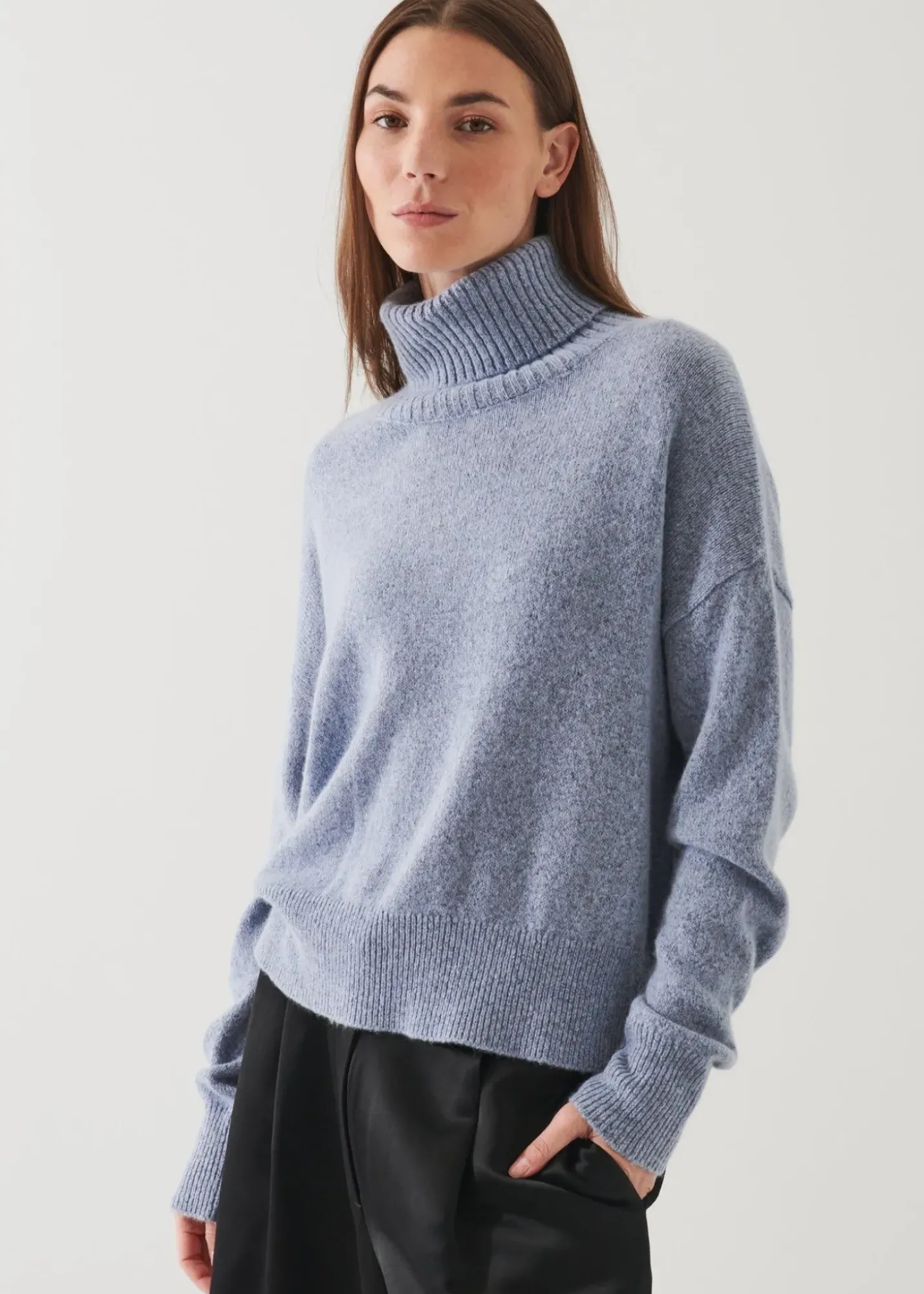 PATRICK ASSARAF Cashmere Blend Turtleneck|Women Knitwear