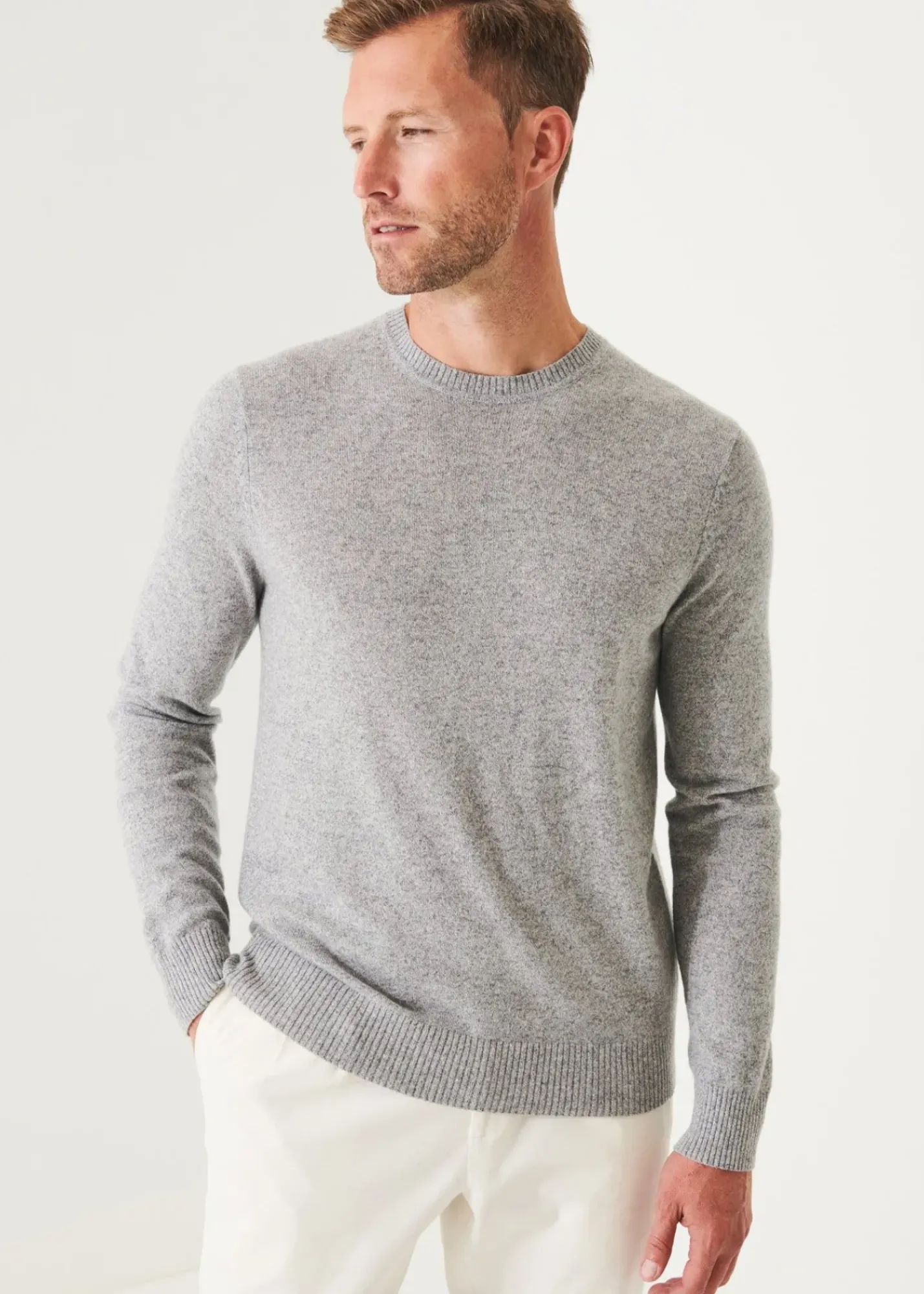 PATRICK ASSARAF Cashmere Crewneck|Men Knitwear