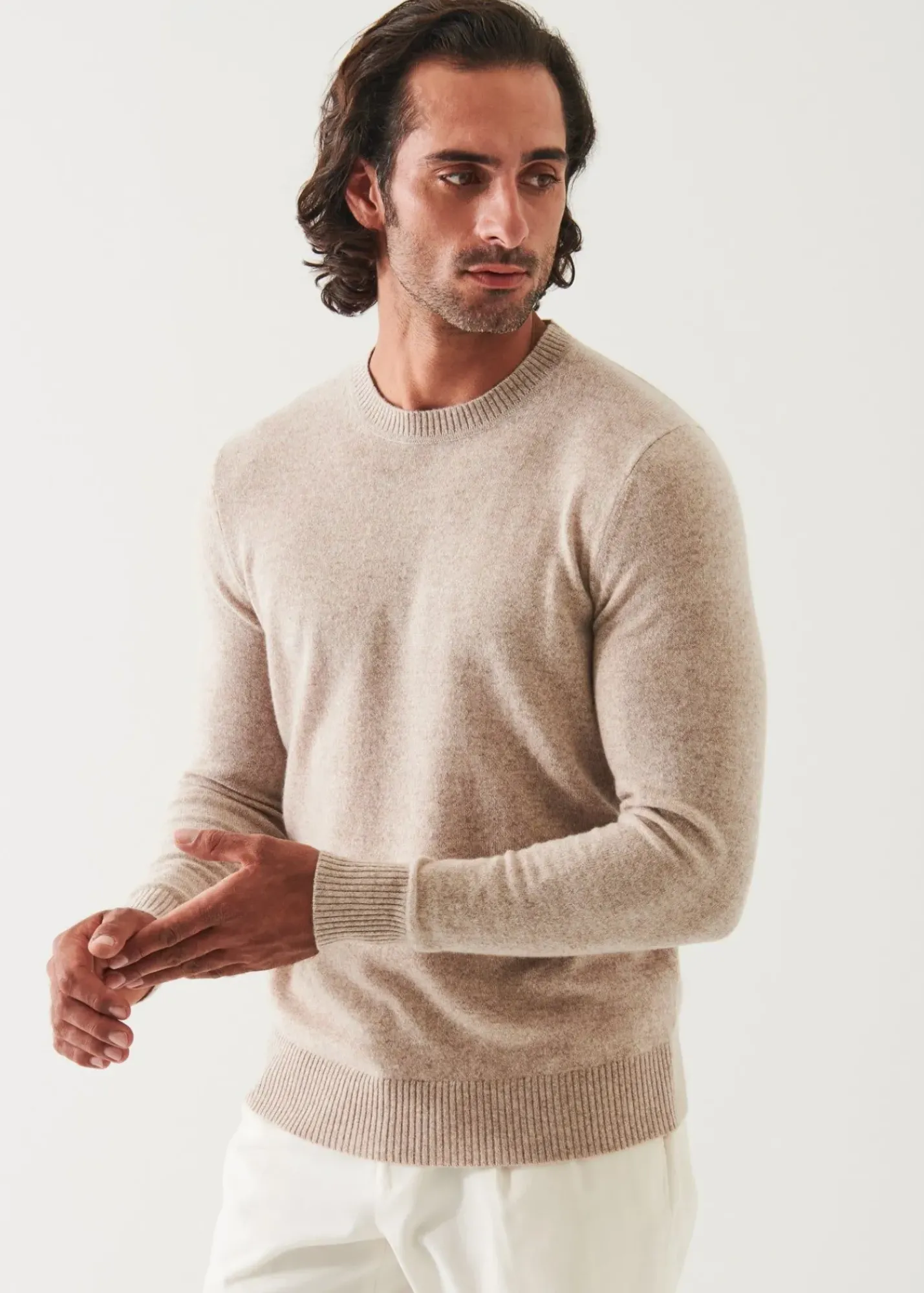PATRICK ASSARAF Cashmere Crewneck|Men Knitwear