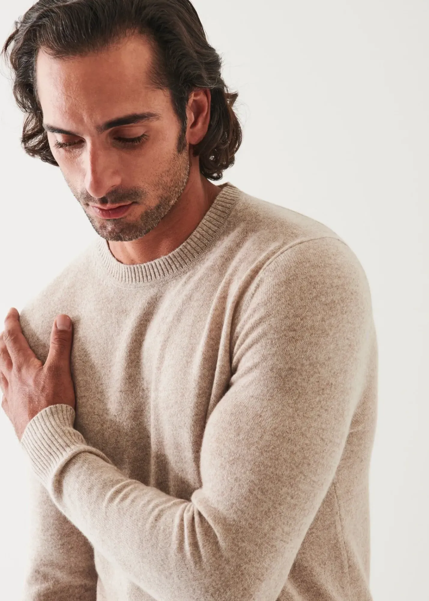 PATRICK ASSARAF Cashmere Crewneck|Men Knitwear