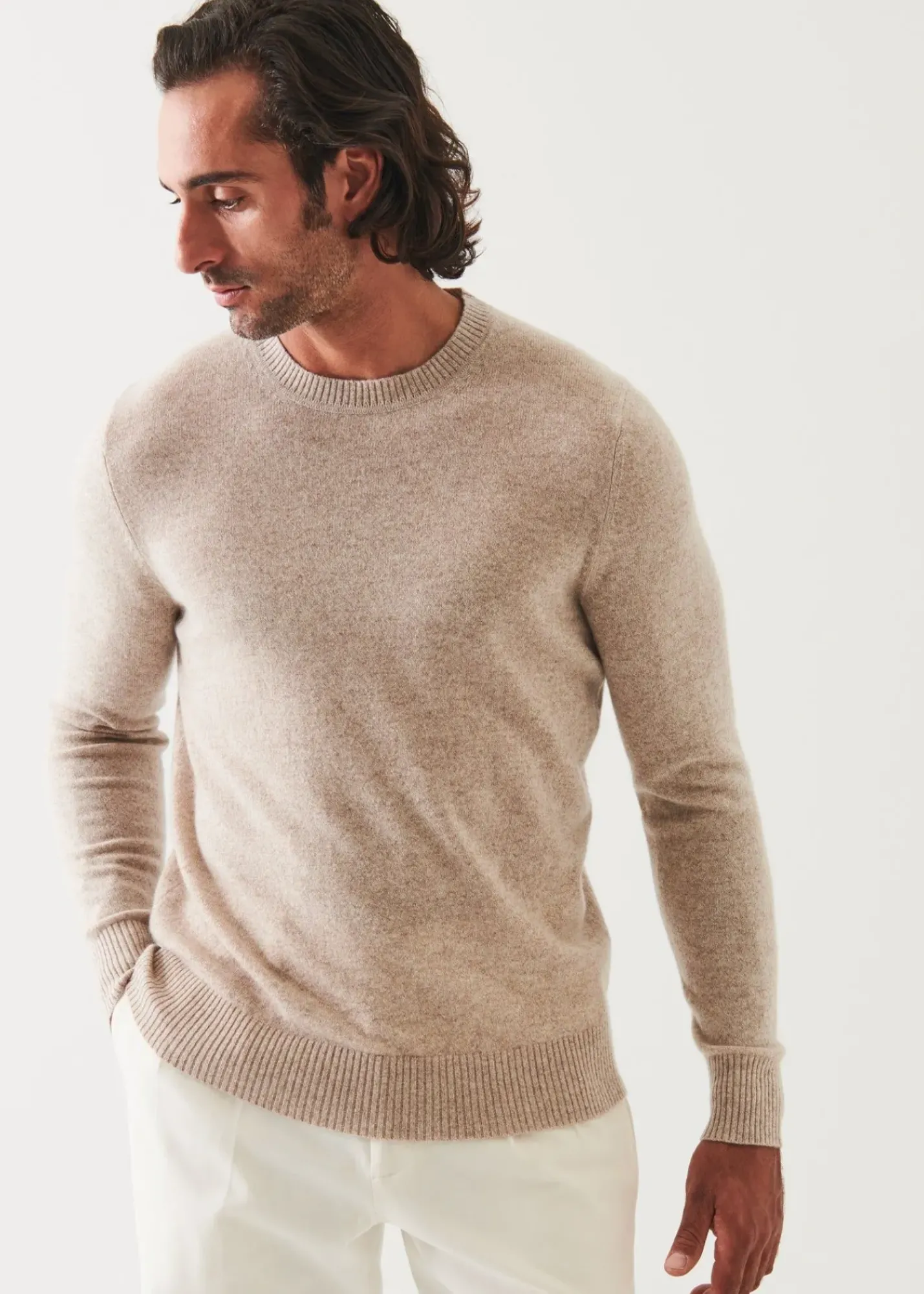 PATRICK ASSARAF Cashmere Crewneck|Men Knitwear
