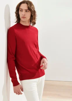 PATRICK ASSARAF Cashmere Crewneck Sweater|Men Knitwear