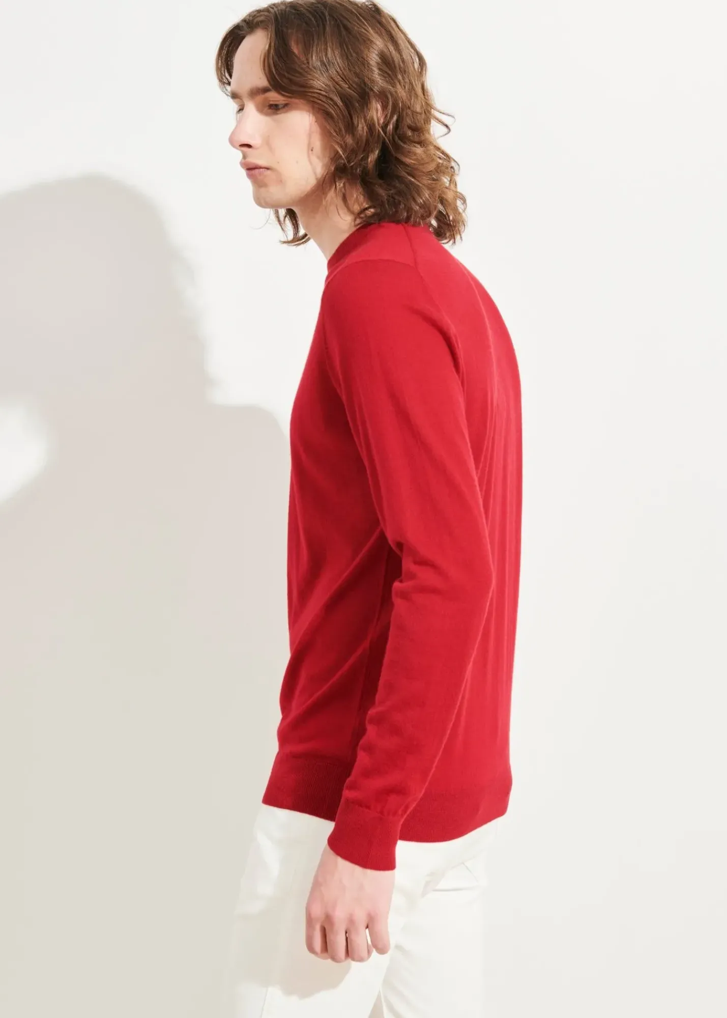 PATRICK ASSARAF Cashmere Crewneck Sweater|Men Knitwear