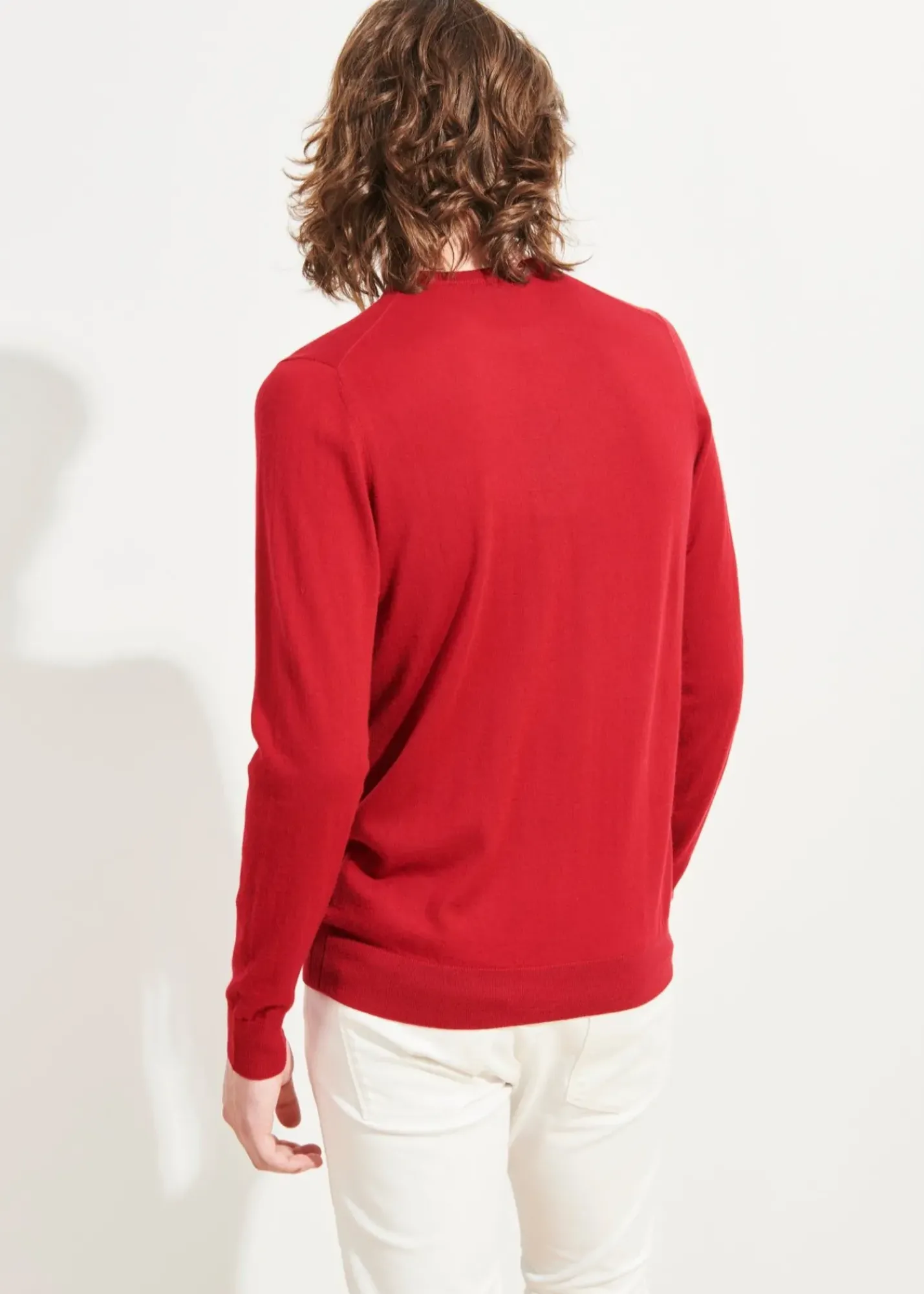 PATRICK ASSARAF Cashmere Crewneck Sweater|Men Knitwear