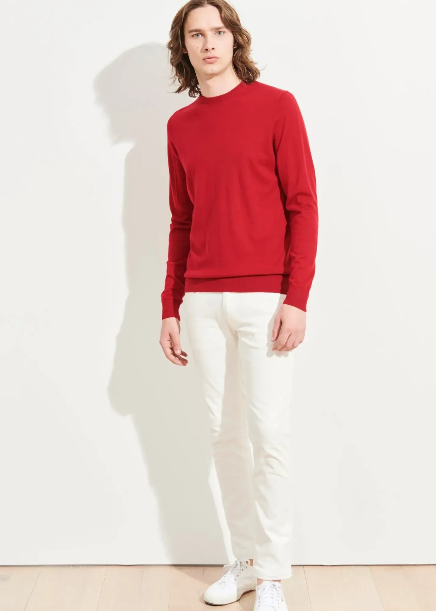 PATRICK ASSARAF Cashmere Crewneck Sweater|Men Knitwear