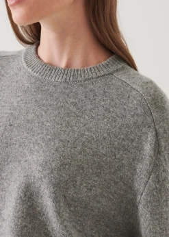 PATRICK ASSARAF Cashmere Raglan Crewneck|Women Knitwear