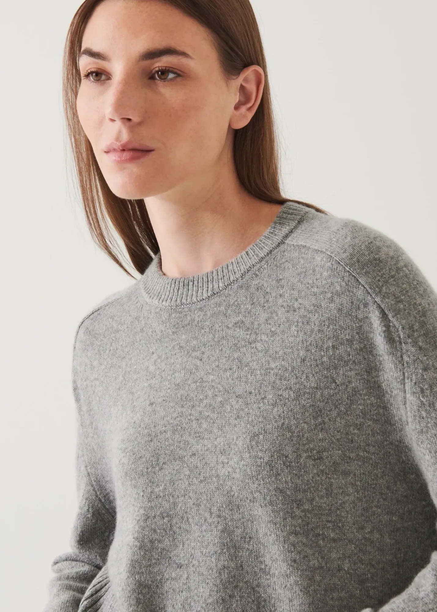 PATRICK ASSARAF Cashmere Raglan Crewneck|Women Knitwear