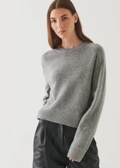PATRICK ASSARAF Cashmere Raglan Crewneck|Women Knitwear