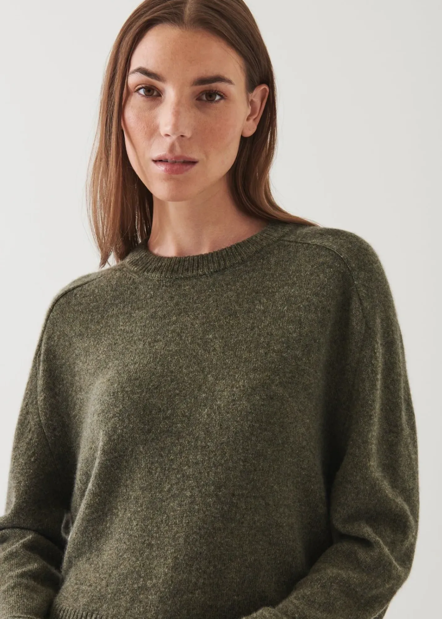 PATRICK ASSARAF Cashmere Raglan Crewneck|Women Knitwear