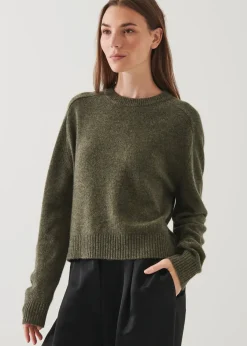 PATRICK ASSARAF Cashmere Raglan Crewneck|Women Knitwear