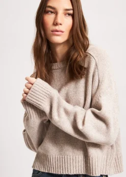 PATRICK ASSARAF Cashmere Raglan Crewneck|Women Knitwear