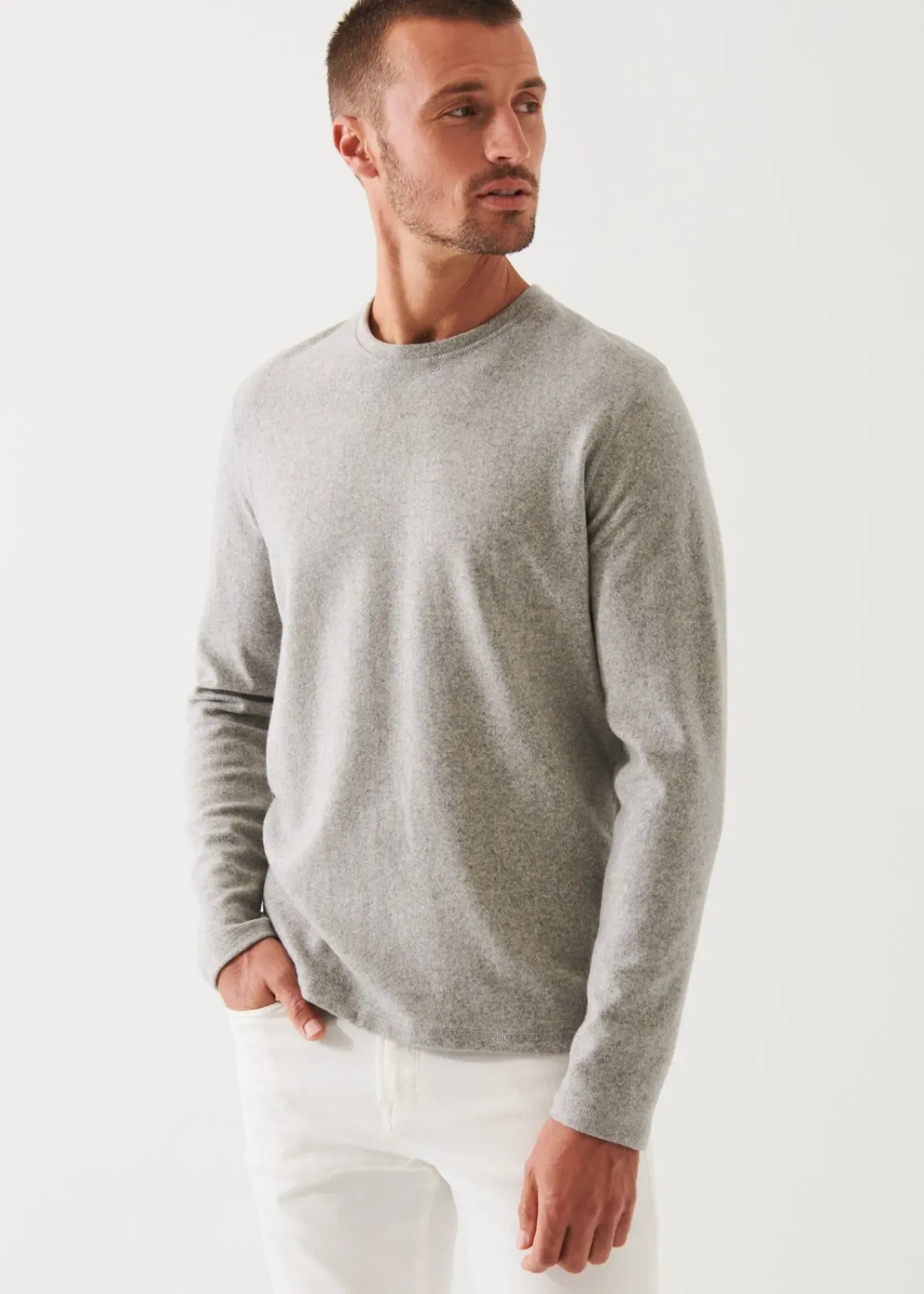PATRICK ASSARAF Cashmere Sweatshirt|Men Knitwear