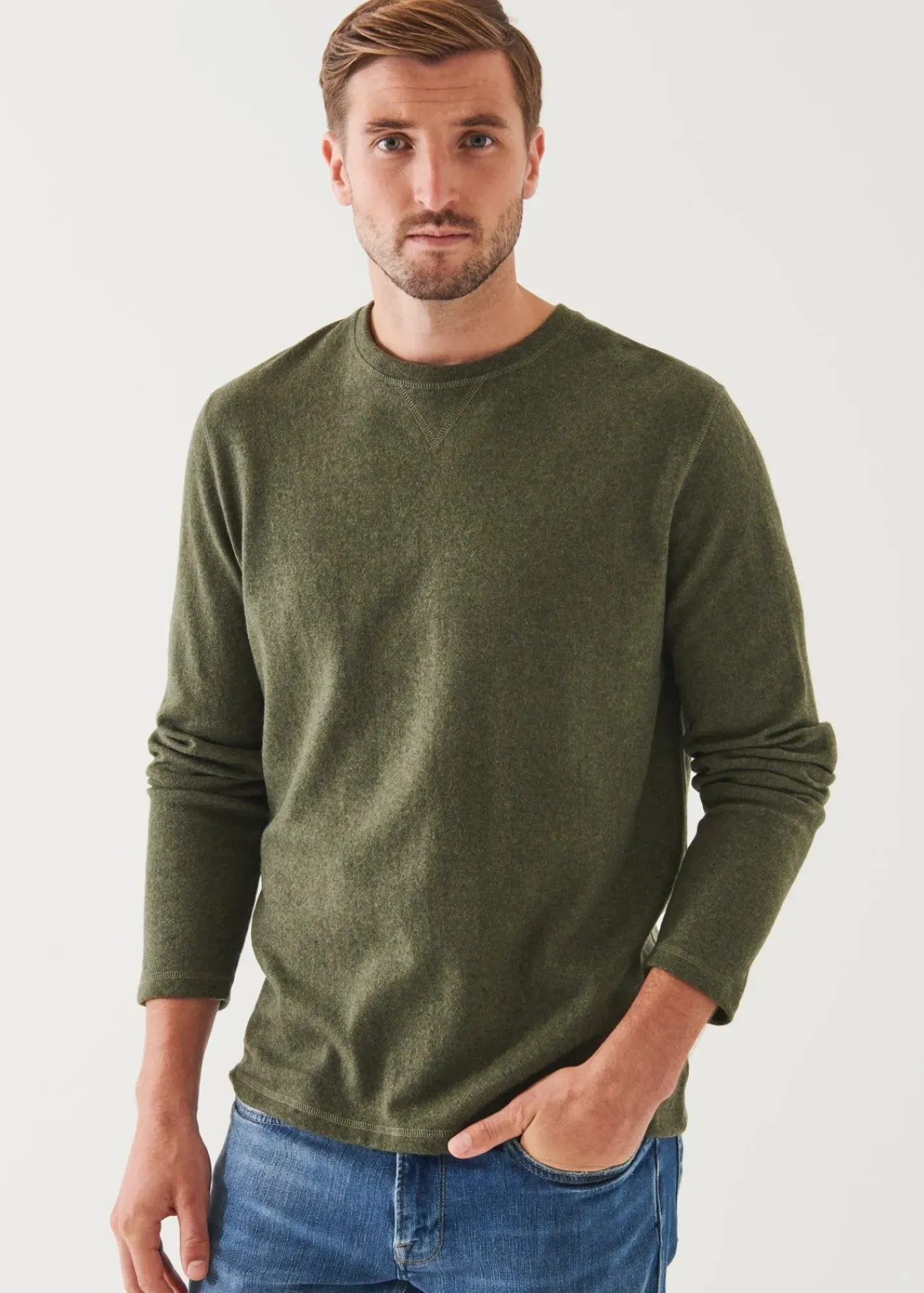 PATRICK ASSARAF Cashmere Sweatshirt|Men Knitwear
